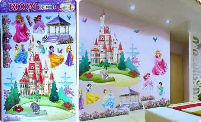 Виниловые наклейки на стену с изображением замка мечты принцессы для детей и девочек, декор для детской комнаты