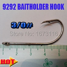 BAITHOLDER КРЮК Размер: 3/0# quantily: 50 шт./лот лучшие из колючей молния