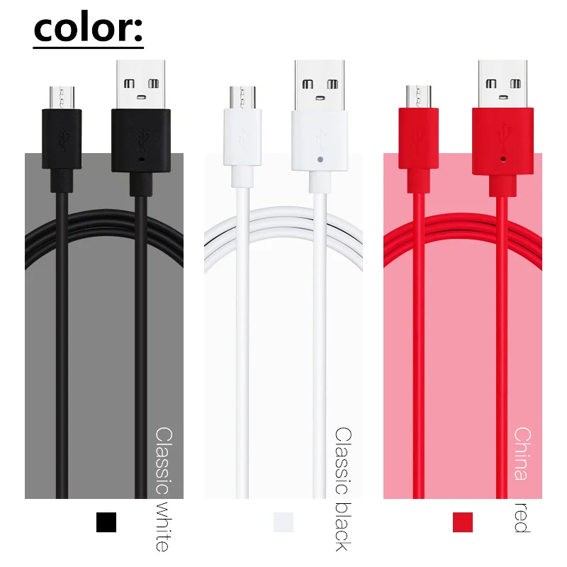 06Shuliancable Micro USB Cable High Speed USB 2.0 A Male to Micro B Sync and Charging Cables For Samsung Xiaomi Honor Android
