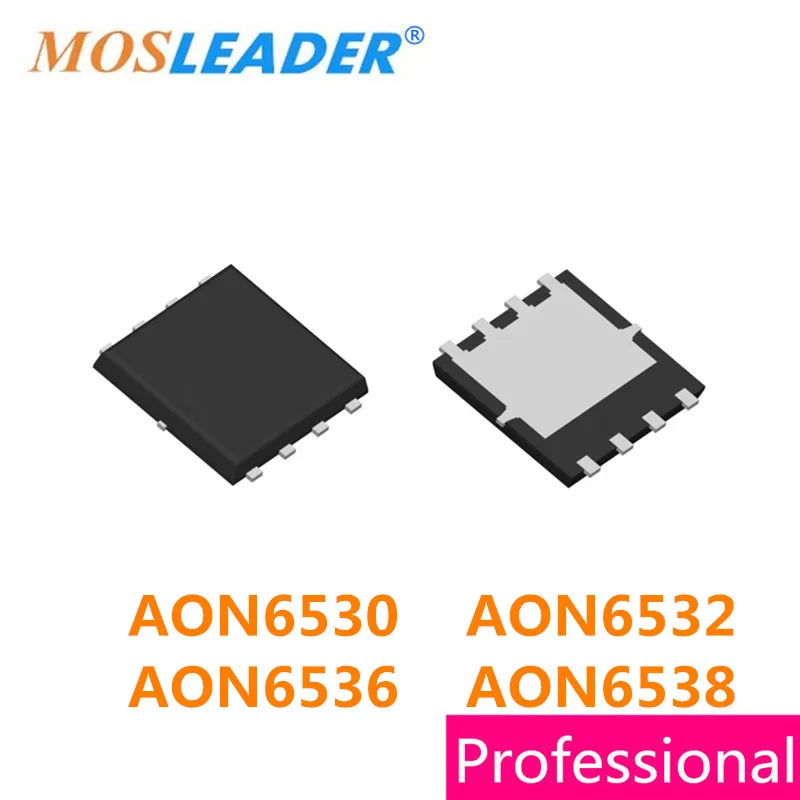 

Mosleader AON6530 AON6532 AON6536 AON6538 DFN5X6 100PCS N-Channel 30V High quality