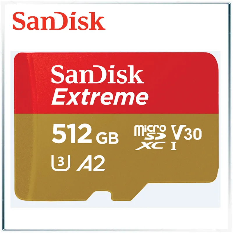 Sandisk экстремальные карты microsd карты памяти san диск micro sd карты uhs i tf cartao de memoria 128 ГБ 256 ГБ 64 ГБ 32 ГБ tarjeta sd-карта - Емкость: 512GB Card