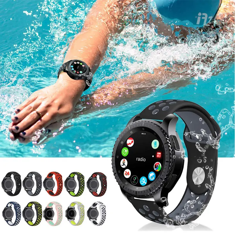 22 мм 20 мм ремешок для часов samsung galaxy watch active 46 мм gear S3 frontier 42 мм huawei watch gt ремешок силиконовый ремешок для часов