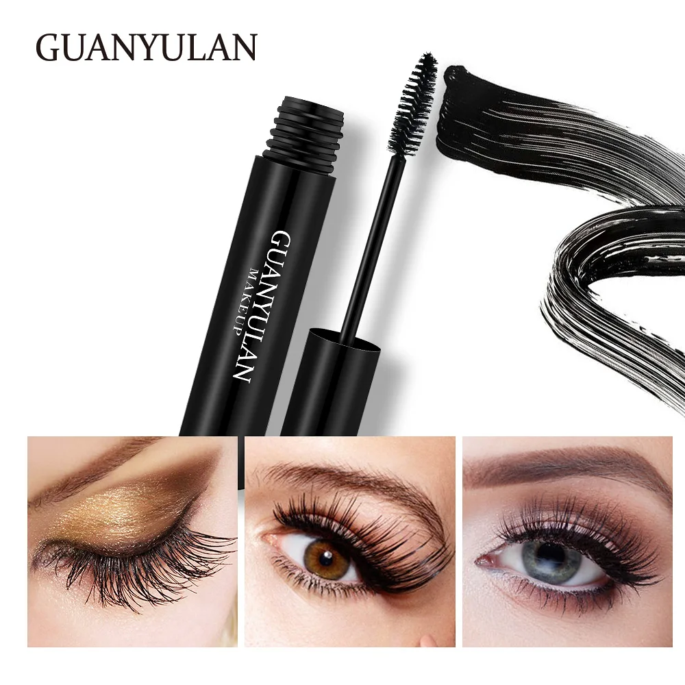

GUANYULAN New 4D Silk Fiber Eyelash Mascara Waterproof Mascara 3D Mascara for Eyelash Extension Thick Black Lengthen Cosmetic Ey