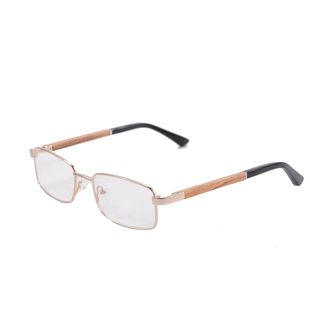 Real Zebra Wood Temples Optical Glasses Frame Women Men Prescription