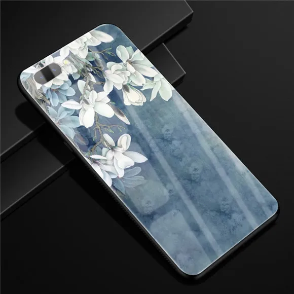 Для Oppo A3S чехол OPPOA3S стеклянный жесткий чехол для телефона для Oppo A3S AX5 A 3 S/Oppo A5 чехол AX5S чехол OPPOA5 закаленное крутое 6,2 - Цвет: 14