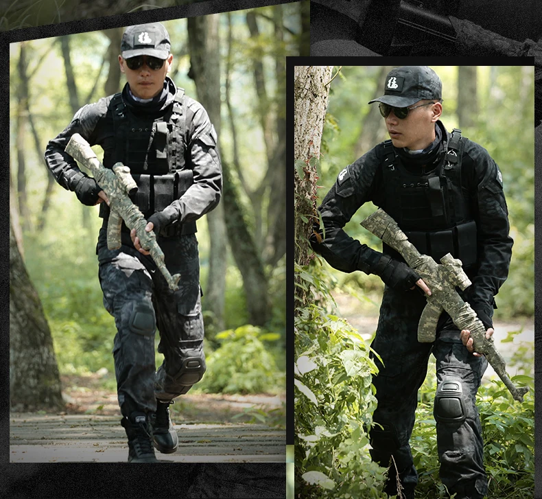 Военный тактический жилет, морские уплотнения CS, пейнтбол, страйкбол, оборудование джунглей, штурмовая камуфляжная одежда, армейский спецназ, защитный жилет