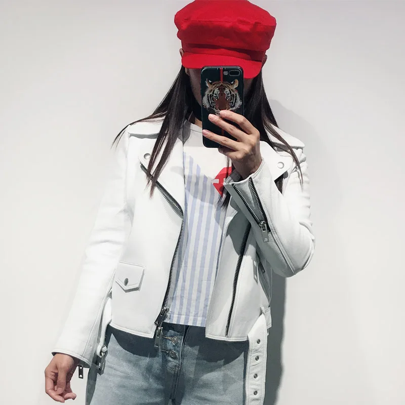 

ladies real leather jacket women genuine leather jacket