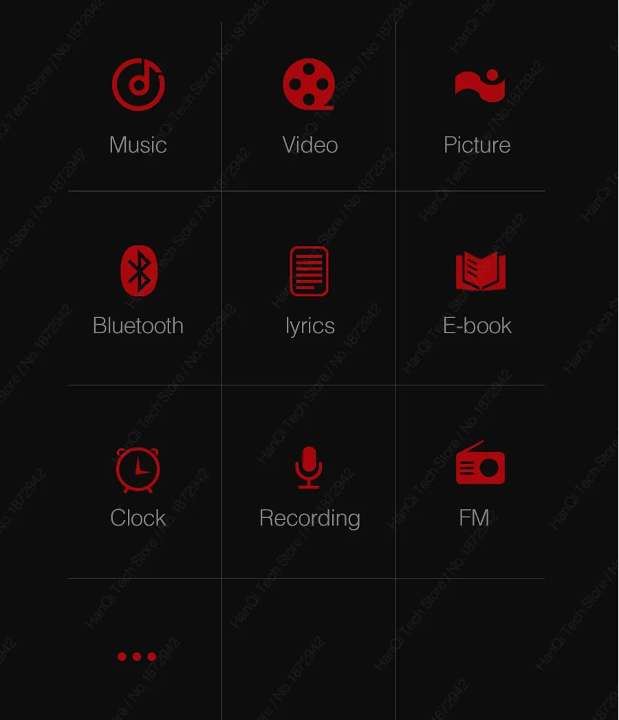 Bluetooth5.0 MP3 плеер с динамиком 2.5In сенсорный экран FM радио HiFi музыкальный Высокое
