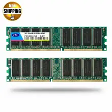 JZL PC-3200 DDR 400 MHz Memoria/PC3200 DDR400/DDR1 400 MHz LC3 DDR400MHz 512 MB 184PIN DIMM de Memoria No ECC 2.6 V PC de Escritorio RAM