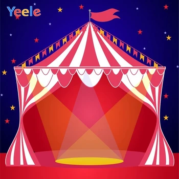 

Yeele Vinyl Circus Stars Flag Children Birthday Party Photography Backdrops Baby Child Photographic Backgrounds Photo Studio