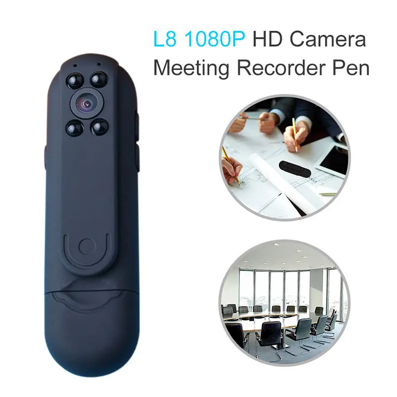 

HD 1080P Night Vision Mini Camera 32GB Meeting Video Voice Recorder Pen 2400mAh Micro Pocket Motion Detection Camcorders