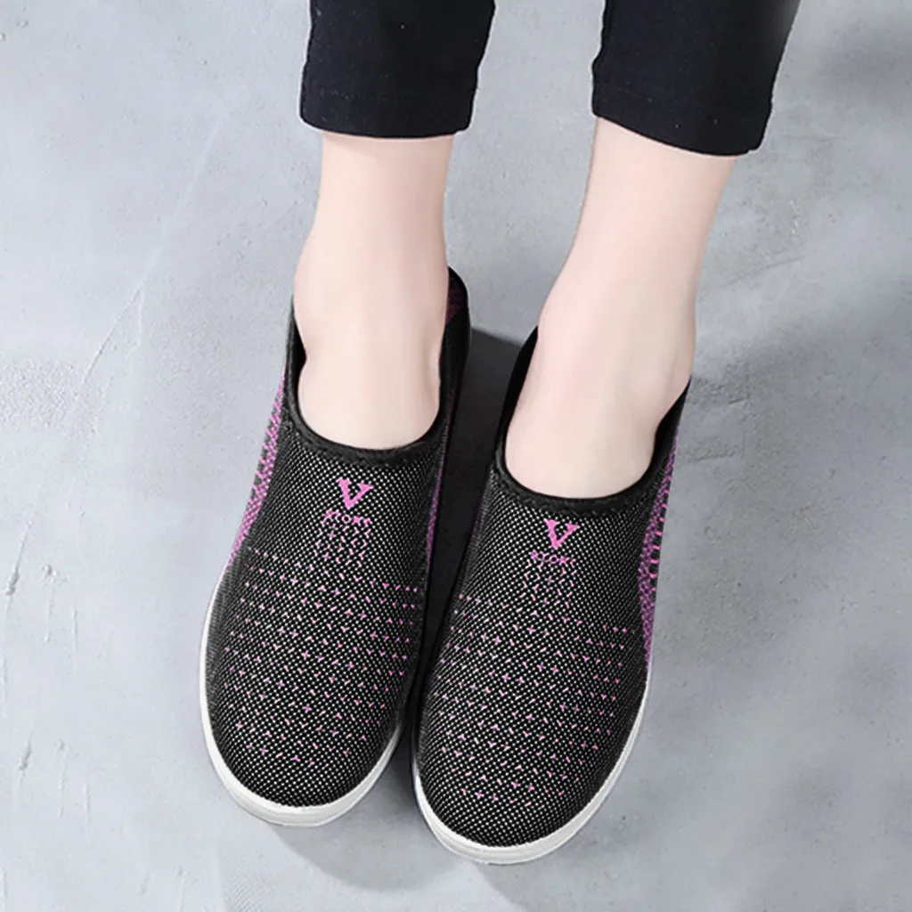 Полосатая прогулочная обувь; женская обувь на платформе; студенческие пляжные кроссовки; уличные носки; дышащая базовая обувь; дешевая обувь; JU12 1 - Цвет: GY