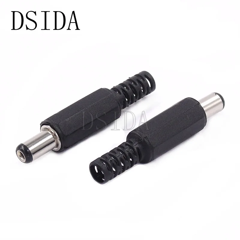 

10PCS DC-022 DC-022B DC-005 2.5 x 5.5 x 9mm short Male DC Power Jack Plug 5.5*2.5mm Power plug DC-099 DC-025M