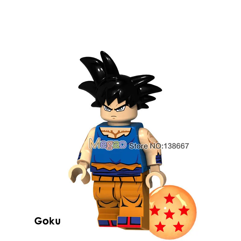 50 шт./партия Dragon Ball Z Аниме Action s Goku Android 17 Krillin строительные блоки кирпичи японский мультфильм аниме игрушки для детей