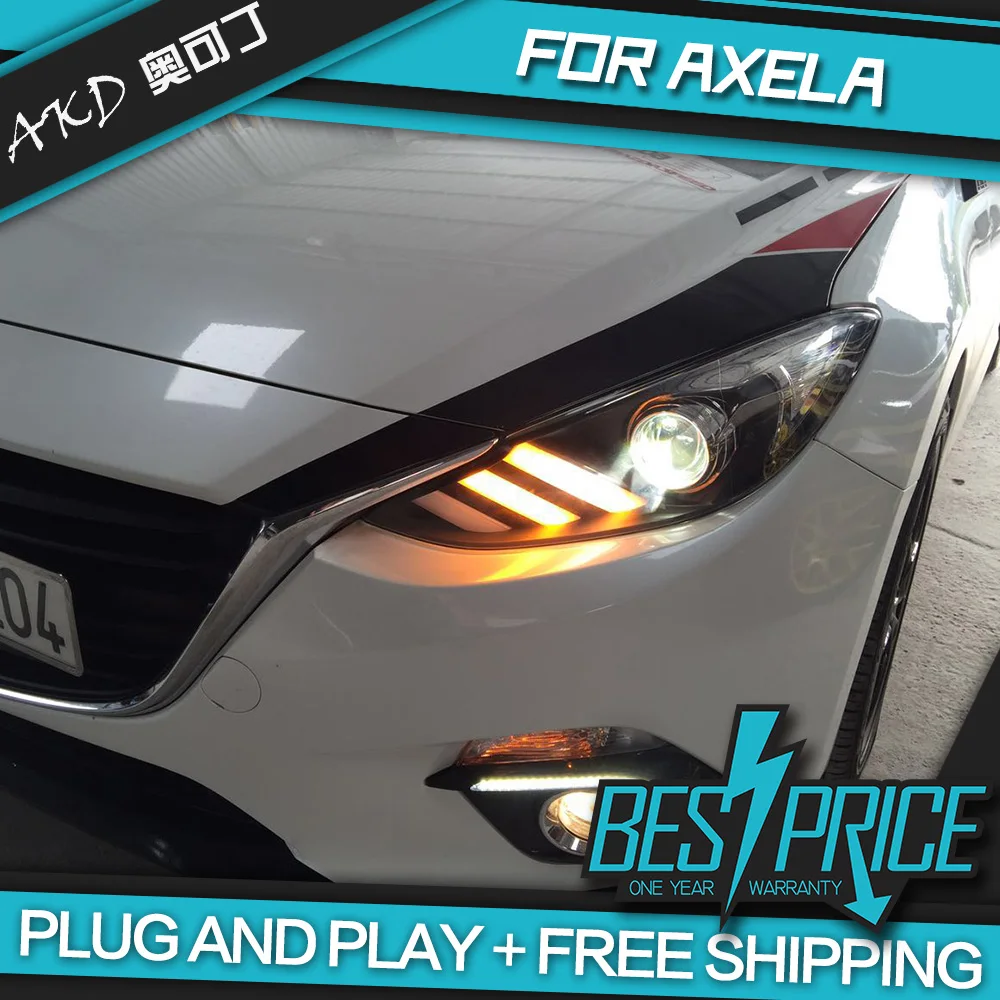 AKD Cars Styling Headlight For Mazda 3 Mazda3 Axela 2014 2016