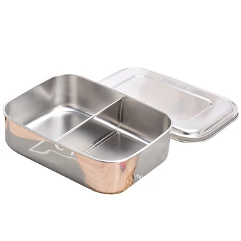 

Stainless Steel Food Container Bento Storage Lunch Box 3 Compartments Design Perfect Lunch Containers for Picnic Salad Snacks