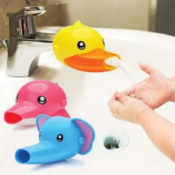 

Cute Animal Faucet Extender Water Children Saving Cartoon Faucet Tool Help Washing Hands Bathroom Bath Toys Kitchen Tap Kids