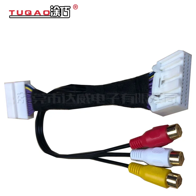 

28 Pin cable audio video AV input for Toyota 2011 + Navigation Headunit