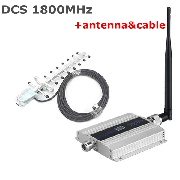 

Mini LCD DCS signal booster 1800mhz DCS 4G signal repeater,cell phone signal booster amplifier with 13dbi 9 units yagi antenna