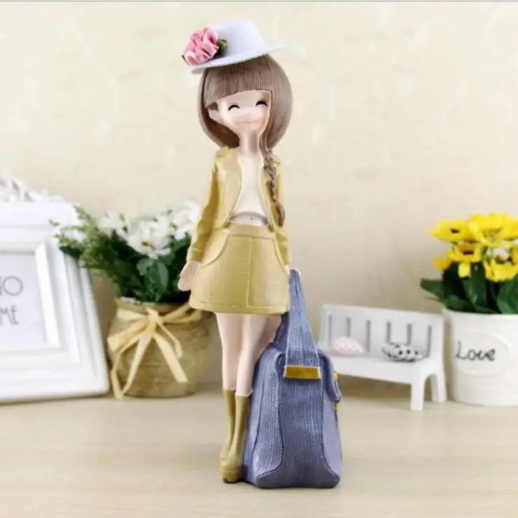 Красивые Фигурки для девочек из смолы украшения гостиной подарок на день Святого