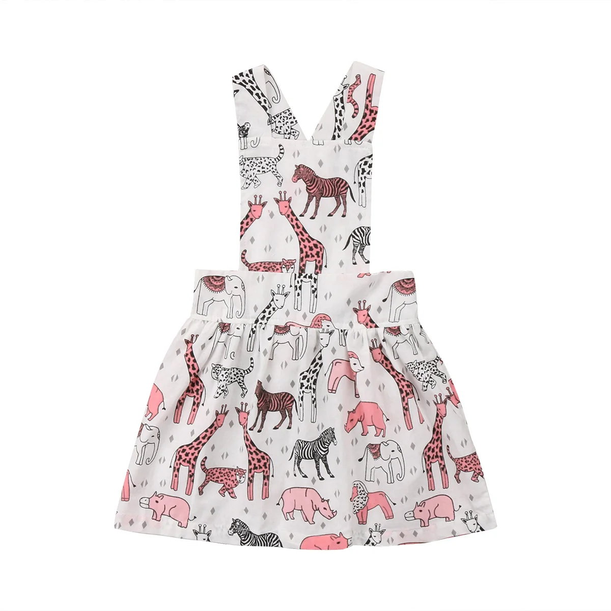 

Baby Girls Kid Cartoon Tutu Dress Pegeant Overalls Halter Dresses Sundress Size 0-3Y