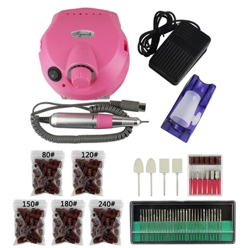 

Tignish Pro 1Set 30000RPM Electric Nail Drill File Bit Machine Manicure Kit Pedicure Wool Polisher UV Gel Polish Remover Tools