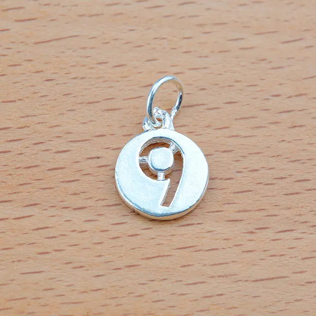 New Arrival 925 Sterling Silver Numbers Pendant For Women Silver