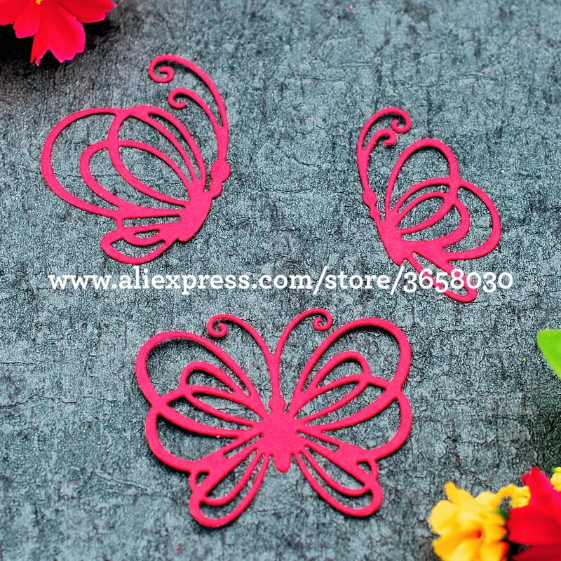 

3pcs Butterfly Metal Die cutting Dies For DIY Scrapbooking Photo Album Embossing Folder 8072610