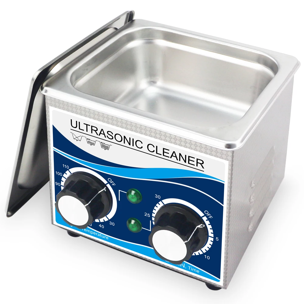Billig 120 watt Ultraschall Reiniger 1.3L Bad 0 ~ 30 minuten Timer mit Heizung Ultraschall Reinigung für Uhren Gläser Schmuck Hause teile