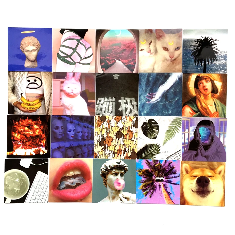 

20pcs/lot Retro ins style sexy stickers For Suitcase Laptop guitar Cool Doodle DIY decoration Sticker High Quality PVC Decal Toy