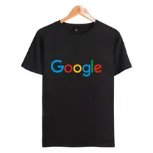 Повседневная футболка Google, одежда с принтом Google, футболка с круглым вырезом и короткими рукавами, футболка с логотипом Google, футболка с короткими рукавами