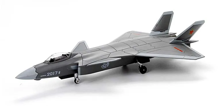 Новинка 1/100, масштабная модель истребителя, игрушки, китайский J-20 Фланкер, боевой самолет, детский литой металлический самолет, модель игрушки