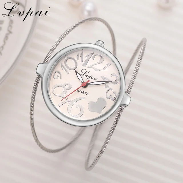 Lvpai Ladies Alloy Bracelet Watch Fashion Luxury Strap Women Dress Watches Heart Lvpai Ladies Alloy Bracelet Watch Fashion Luxury Strap Women Dress Watches Heart