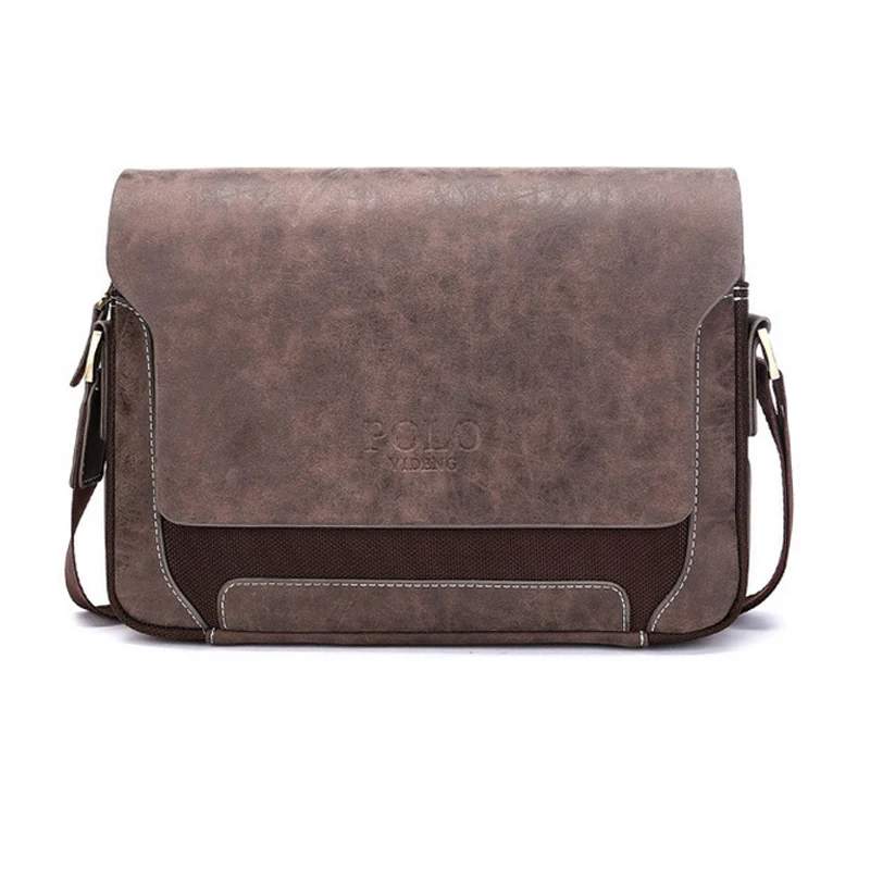 POLO messenger shoulder bag men cowhide briefcase leather fashion high quality handbag men bag fashion men