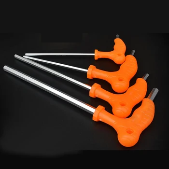 

8/10/12/14mm Wrench Long Arm Star Torx Allen Hex Key Wrench Spanner Hexagon T Type Wrenches Bicycle Repair Tools