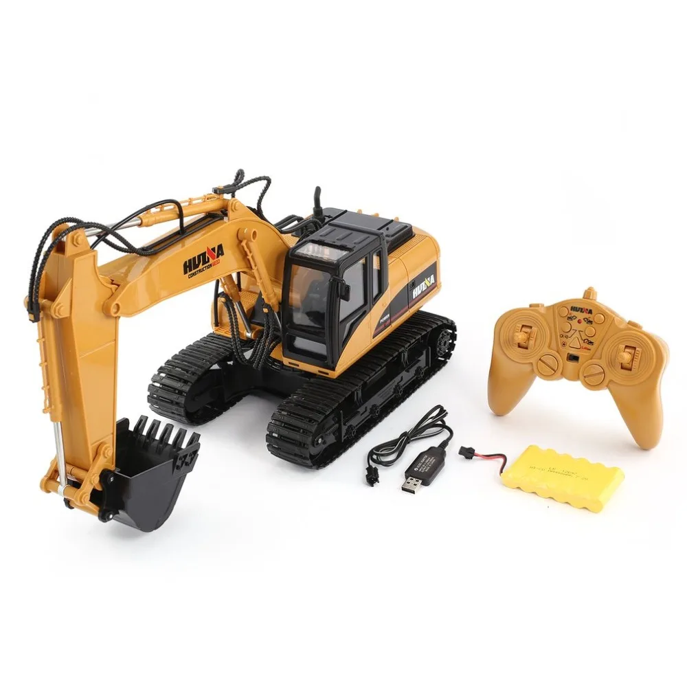 1350 1/14 15CH 680 градусов вращения RC экскаватор грузовик со звуком/светильник батарея