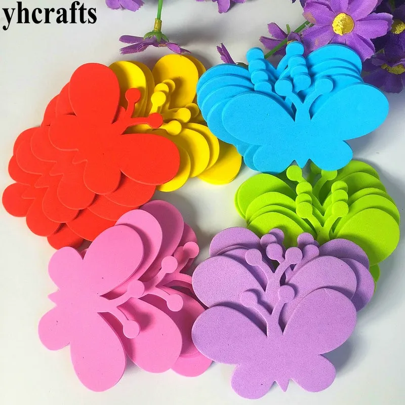 30PCS 4.8x7cm 5 шт./партия. Пены цветочный горшок цветочный без наклеек художественное творчество детали детского сада орнамент Ранние Обучающие Развивающие игрушки - Цвет: 30PCS 4.8x7cm