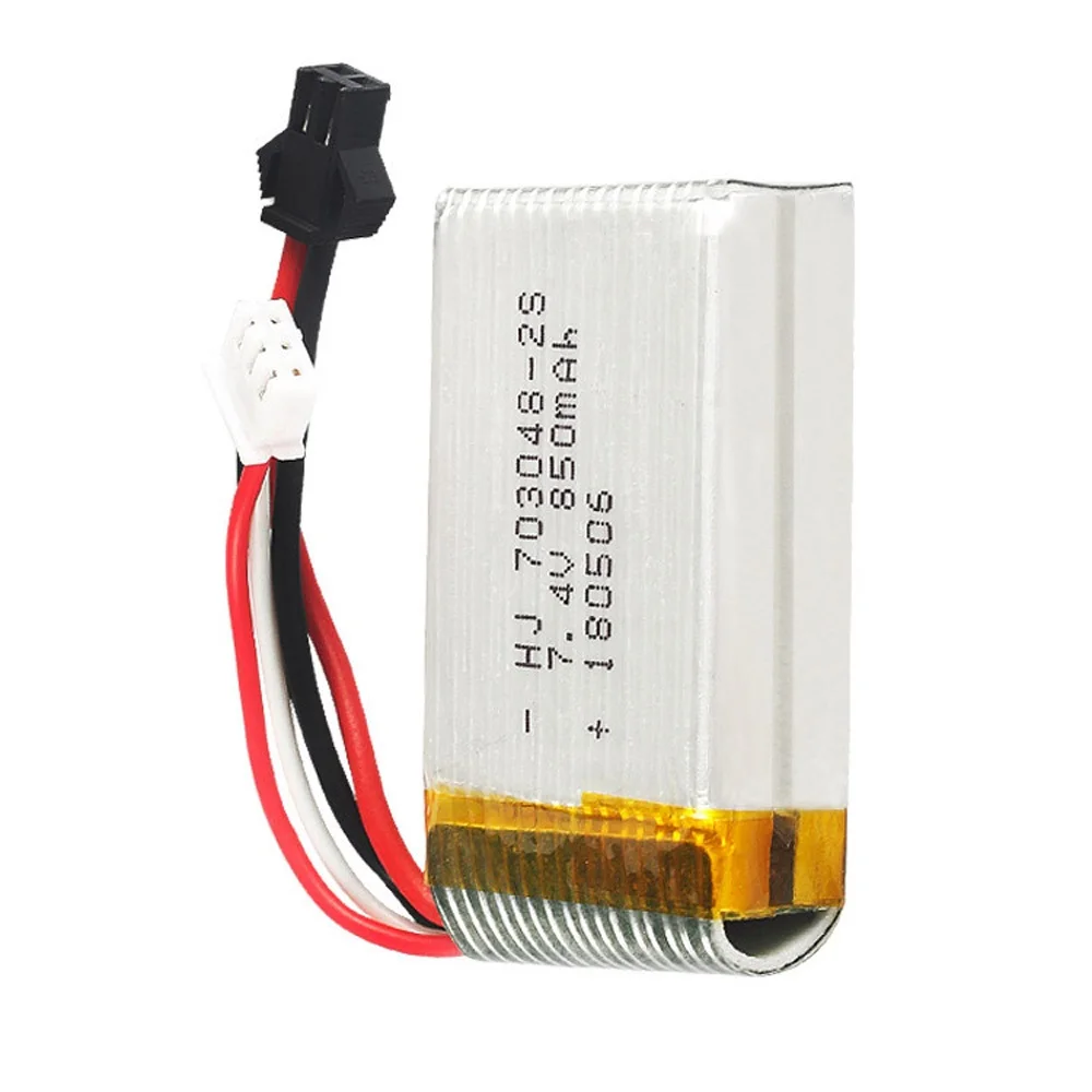 Lipo аккумулятор для MJXRC X600 Udi U829A U829X HQ 907 7 4 В 850 мАч разъем SM JST T|Детали и аксессуары| |