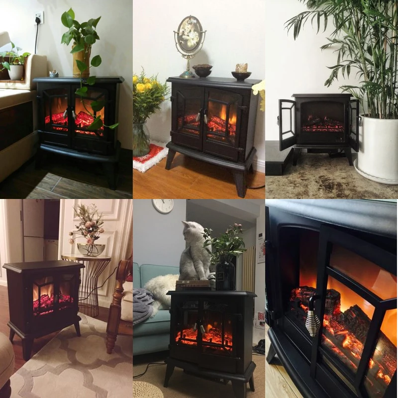 Independent Electric Fireplace Heater Energy Saving 3d Simulation