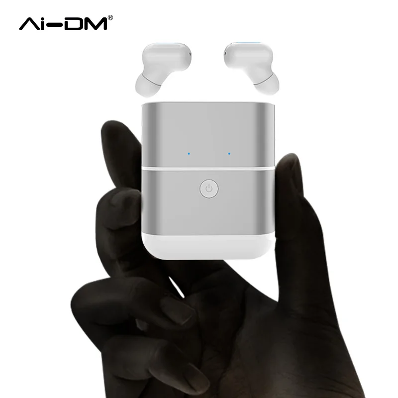 

AIDM TWS X2 Headphones Bluetooth 4.2 Sports In-ear Earphones Touch Earbuds Wireless Handsets Stereo with Mic+Portable Power Bank