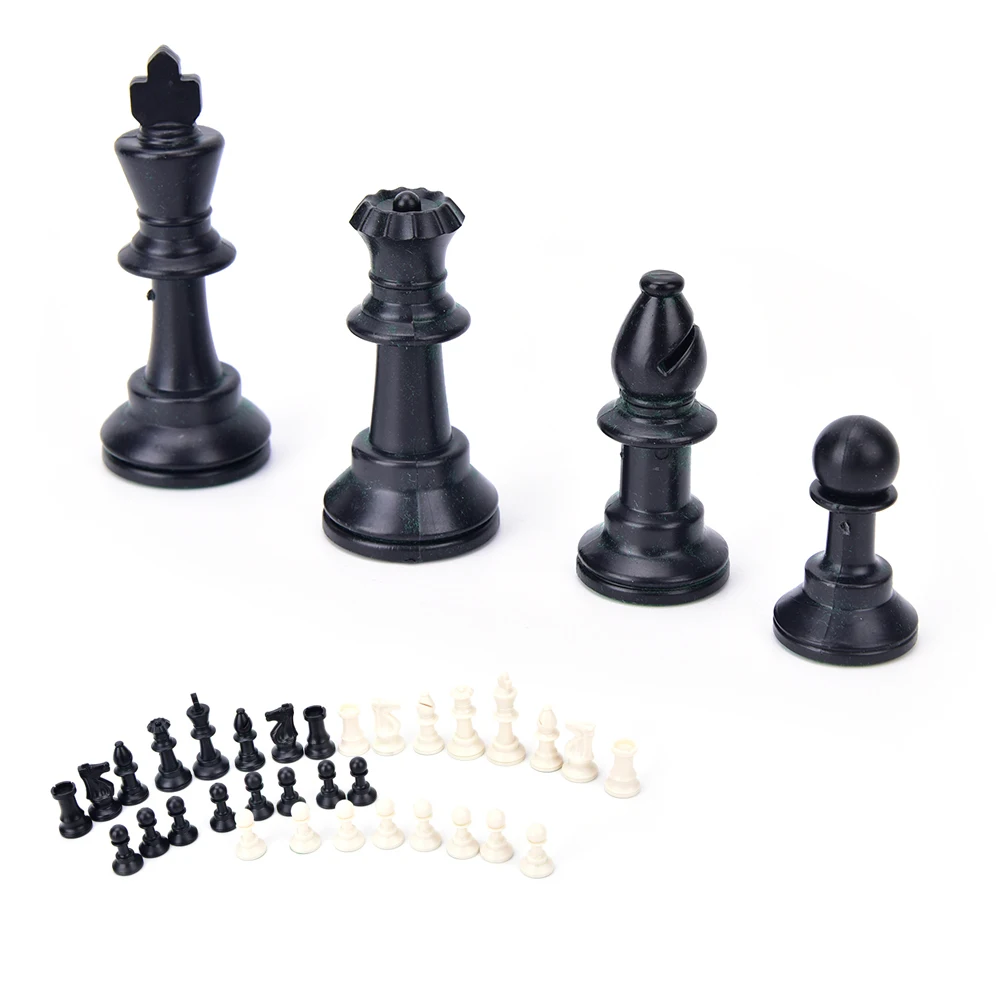 Пластиковые 32 шт./компл. средневековые шахматы в комплекте шахматы с другом, шахматы для отдыха, высота 65 мм