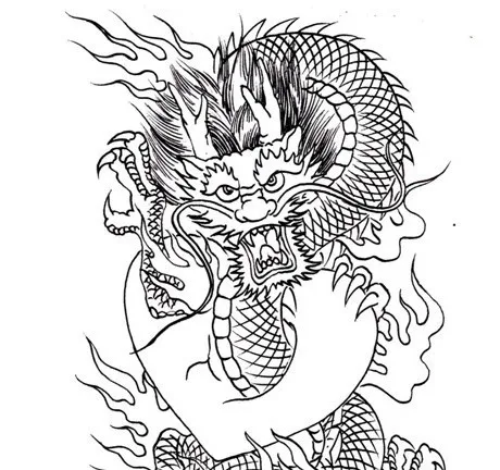 Download PDF Format Tattoo Book 83 pages Dragon Outline Tattoo ...