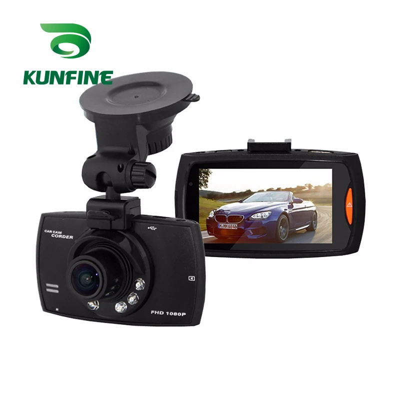 KUNFINE 2," 1080P запись Dash Cam Автомобильный видеорегистратор g-сенсор ночного видения видео рекордер широкий угол 170