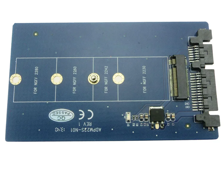 NGFF SSD to SATA adapter card