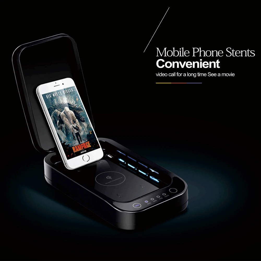  2018 New Design KY-MS07 Phone Wireless inductive Charge& household UV Sanitizer Disinfector For Sma