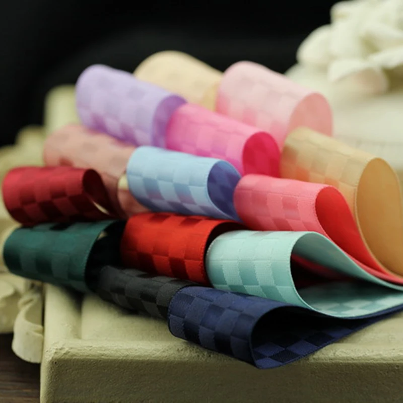 14 colours 5meter/lot  1"(25 mm) silk ribbon for embroidery tape Computer embroidery ribbon Free shipping T-027