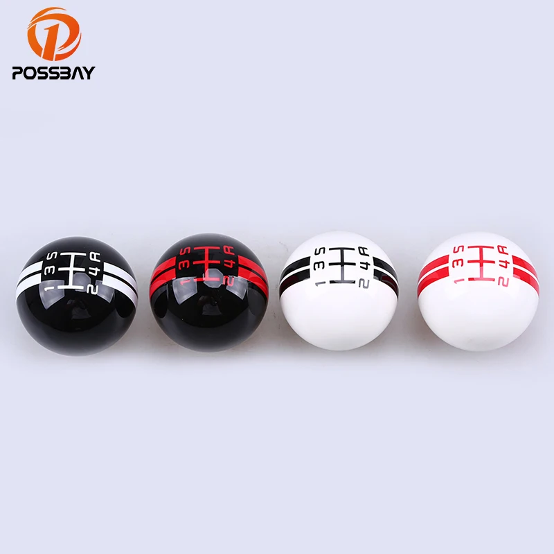 POSSBAY Resin Craft Shift Knob Round Ball Car Gear Shift Knob 5/6 Speed Shift Gear Knobs Universal Maunal Shifter Lever Knob цена POSSBAY Resin Craft Shift Knob Round Ball Car Gear Shift Knob 5/6 Speed Shift Gear Knobs Universal Maunal Shifter Lever Knob цены онлайн