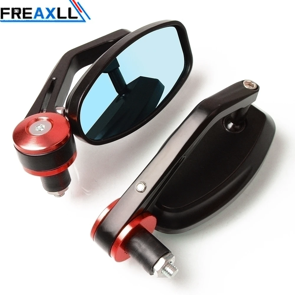 7/" 22 мм Универсальные мотоциклы зеркала заднего вида двигателя грузики руля зеркала для YAMAHA YZF-R1 R3 YZF-R6 R25 FZ1S FZ6S XJ6 FZ6 - Цвет: Red