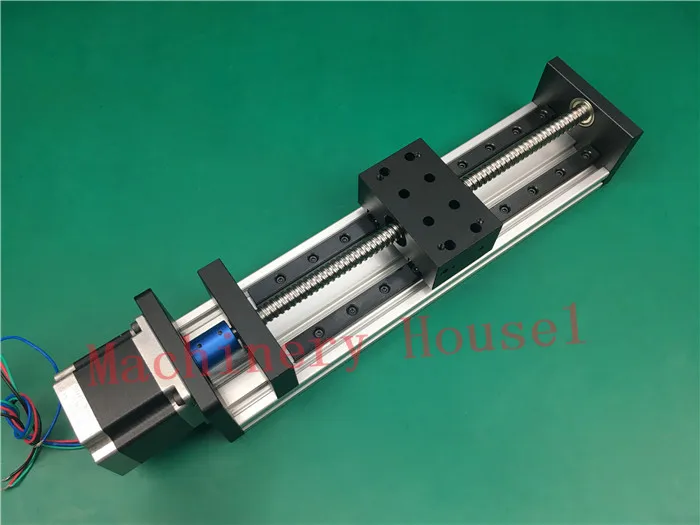 

High Precision GX155x80mm Ballscrew 1605 200mm Effective Travel+Nema 23 Stepper Motor Stage Linear Motion single block