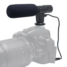 Mic-01 mcoplus cámara de vídeo digital dv profesional estudio/grabación de micrófono estéreo para canon nikon pentax olympus panasonic